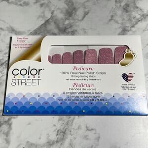 Color Street Call Your Blush Pedicure Nail Strips NWT